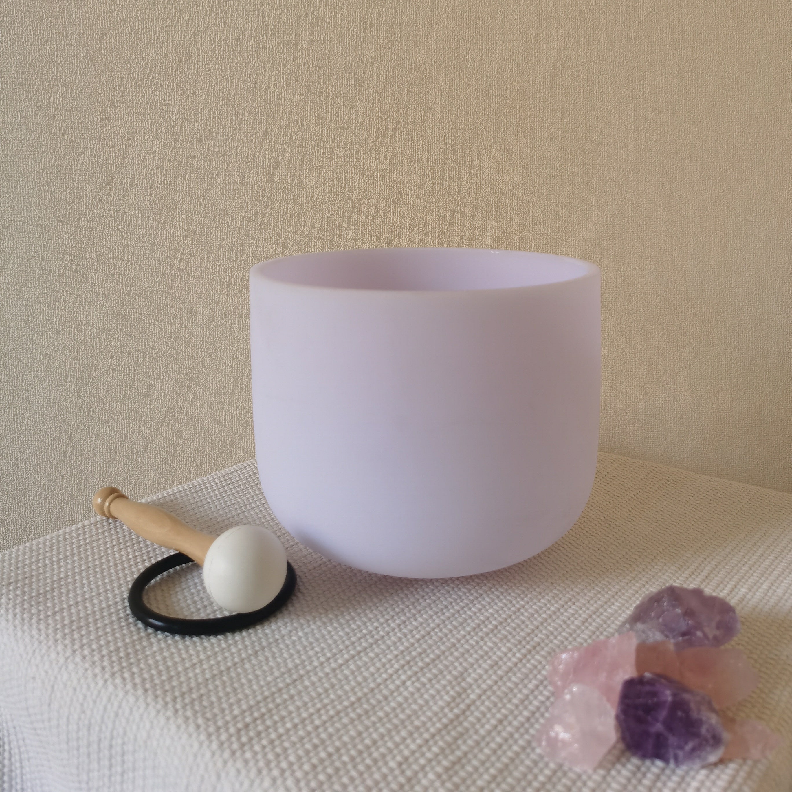 SOG-YAG Gemstone Amethyst Crystal Singing Bowls 432HZ/440HZ