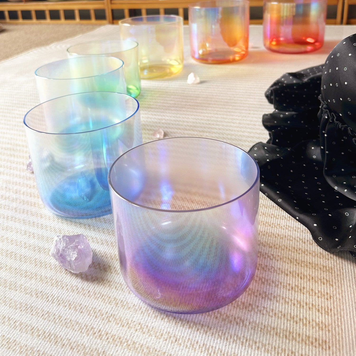 Alchemy Singing Bowl Set --7 Chakra Tuned--432HZ--Size 5"-7"