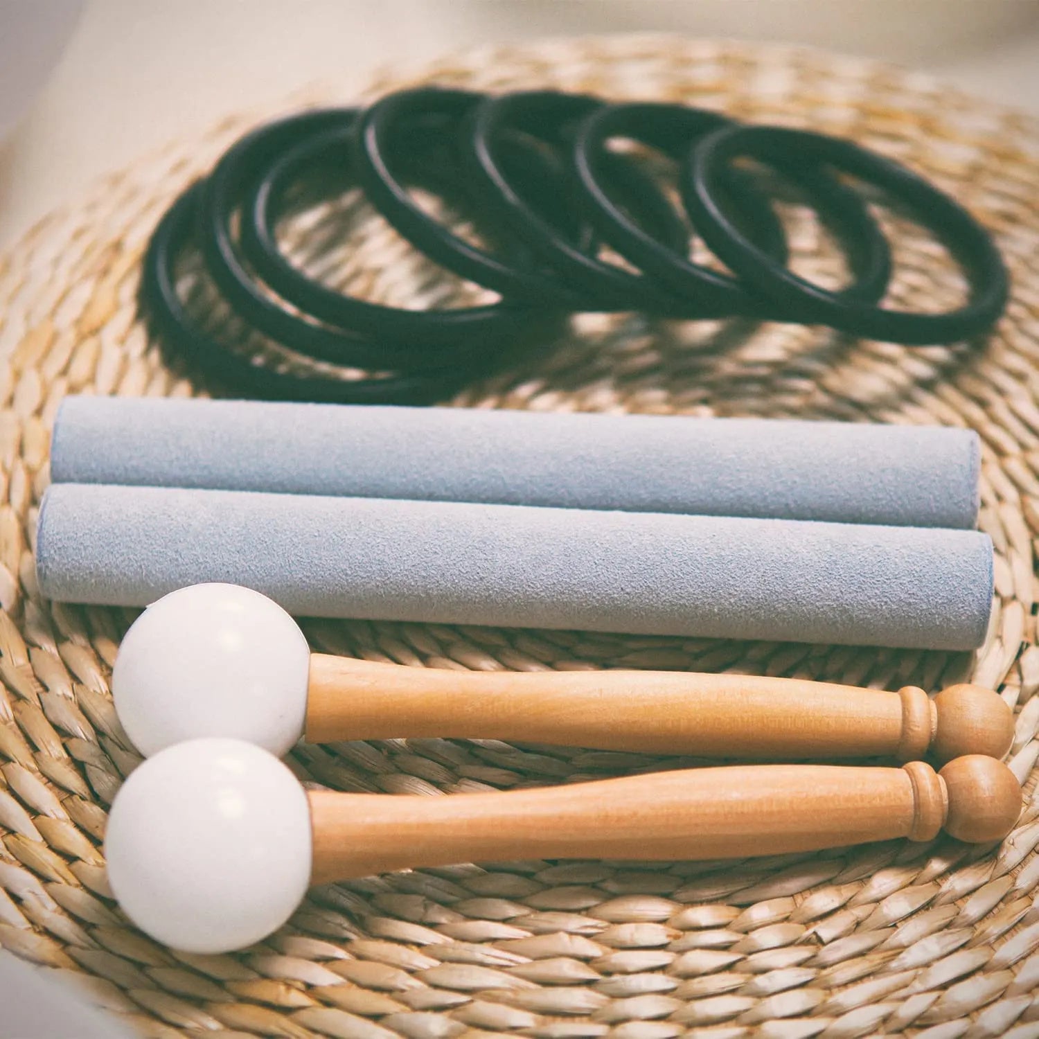 SOG-YAG 8-14 Inch Frosted Colored Crystal Singing Bowl Set 7 PCs 432HZ/440HZ