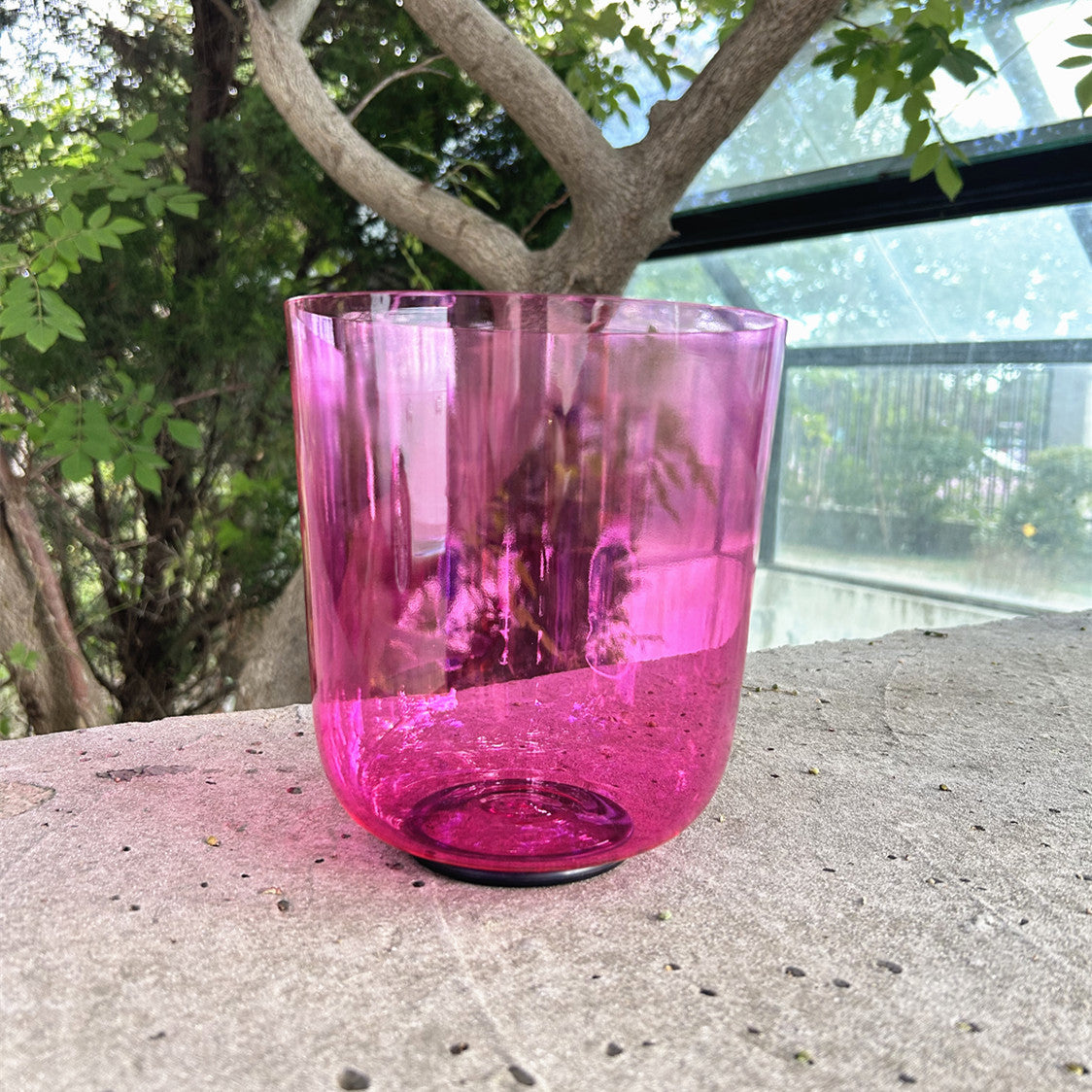 SOG-YAG Alchemy Pink Clear Crystal Singing Bowl