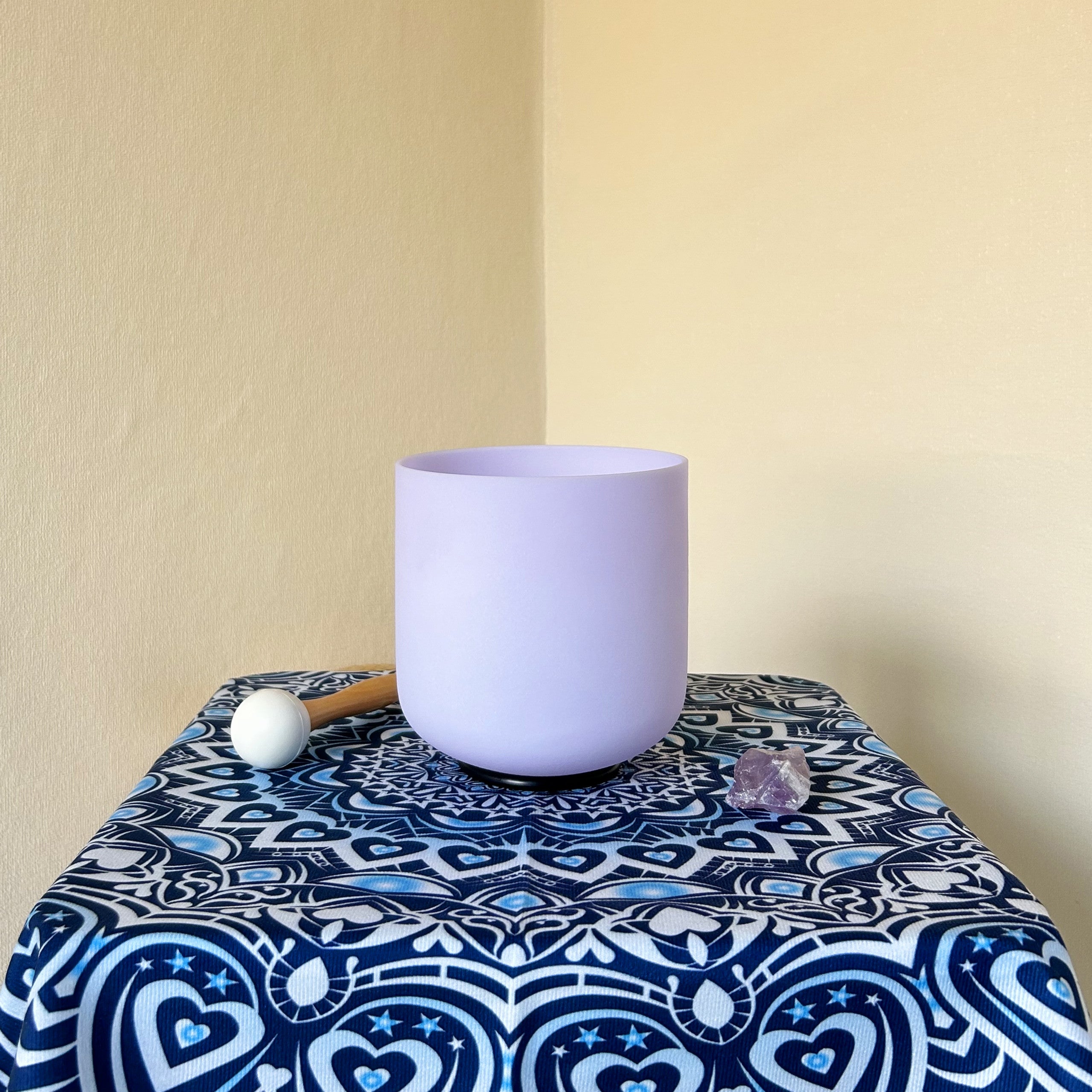 SOG-YAG 6/8 Inch Gemstone Purple Crystal Singing Bowls Note B/G