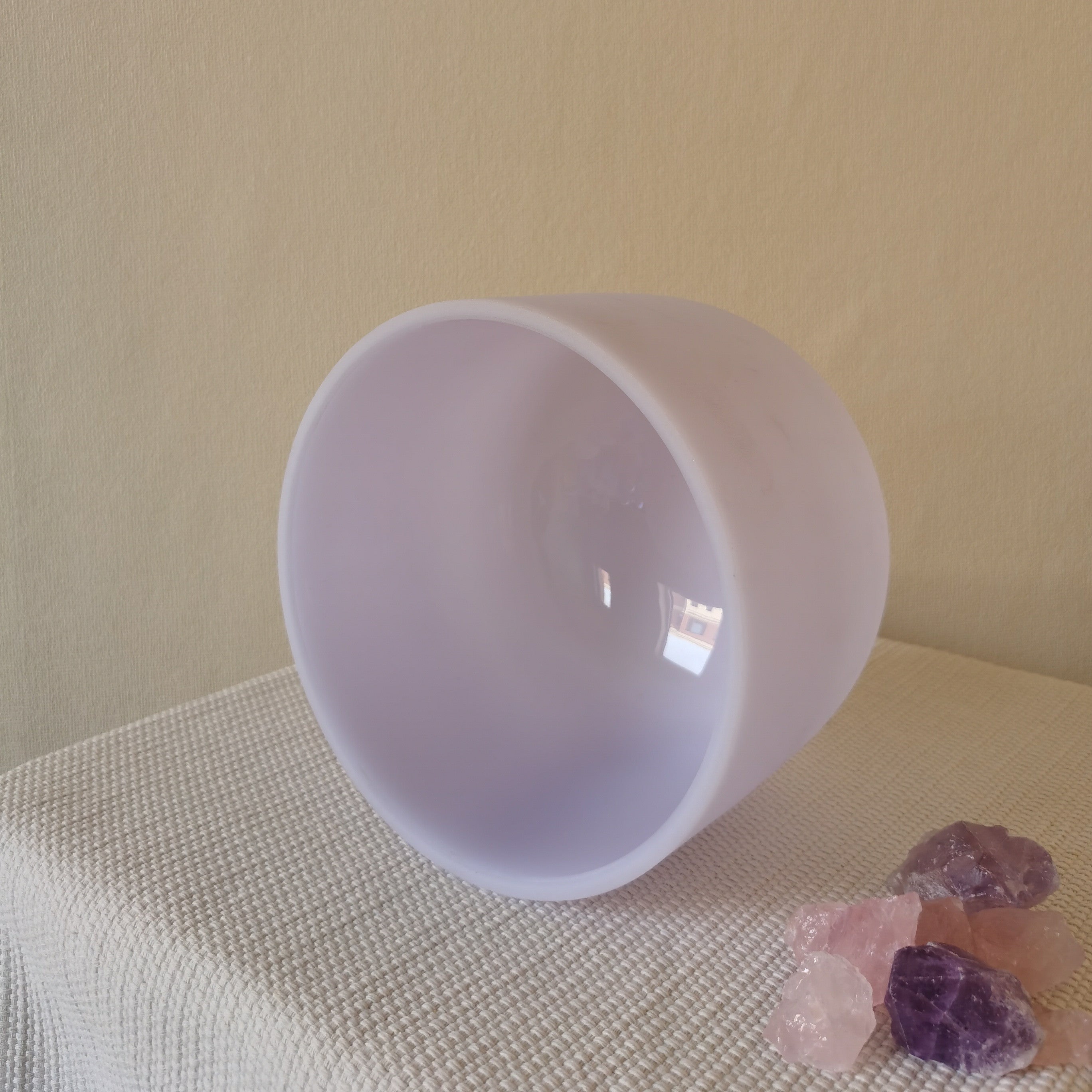 SOG-YAG Gemstone Amethyst Crystal Singing Bowls 432HZ/440HZ