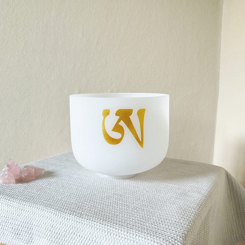 SOG-YAG Sanskrit Frosted Crystal Singing Bowls 432HZ
